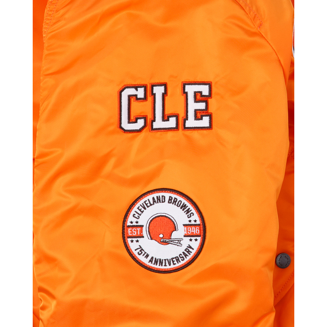 Alpha Industries X Cleveland Browns MA-1 Bomber Jacket - Image 4