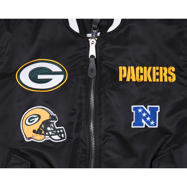 Alpha Industries X Green Bay Packers MA-1 Bomber Jacket - Image 3