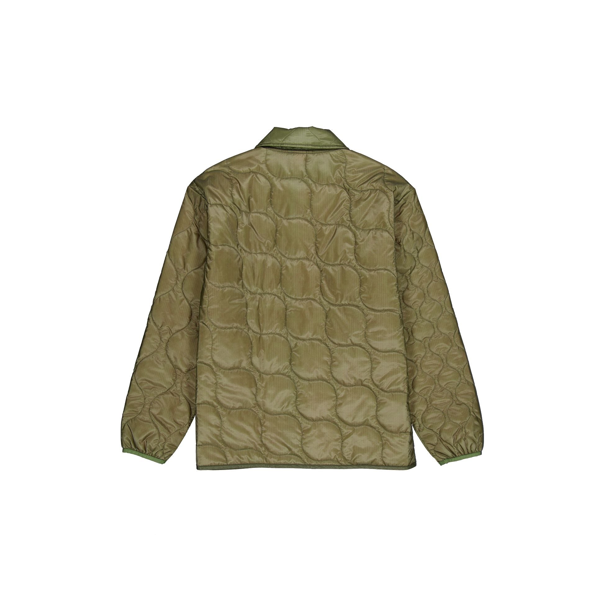 New Era Cap Quilted Button Up Dark Khaki Jacket - Image 3