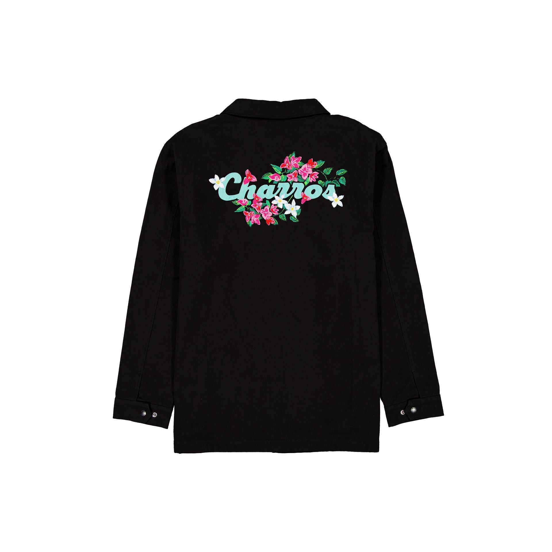 Charros de Jalisco Black Floral Jacket - Image 2