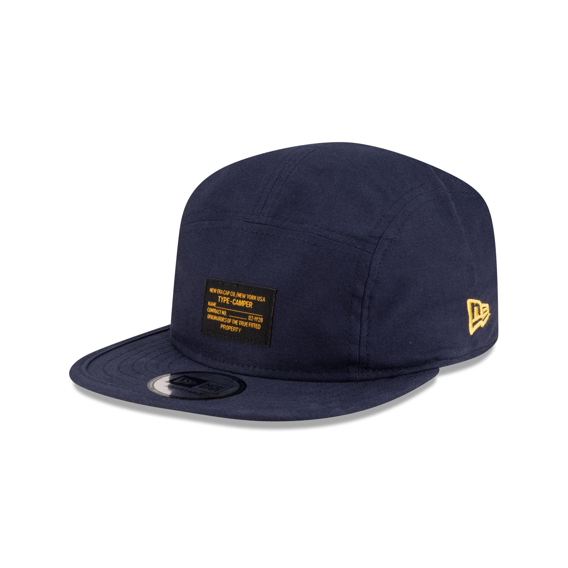 New Era Cap Navy Label Camper Strapback Hat