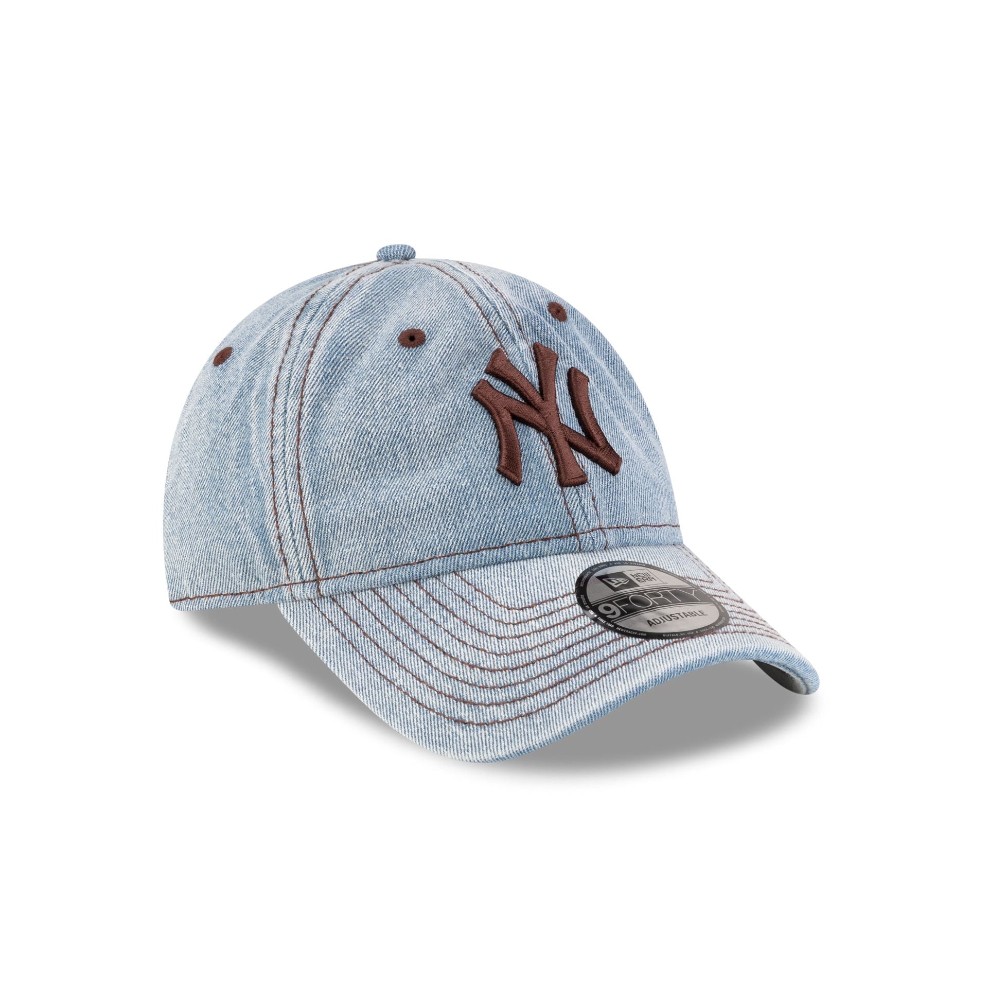 New York Yankees Light Blue Denim 9FORTY Adjustable Hat - Image 3
