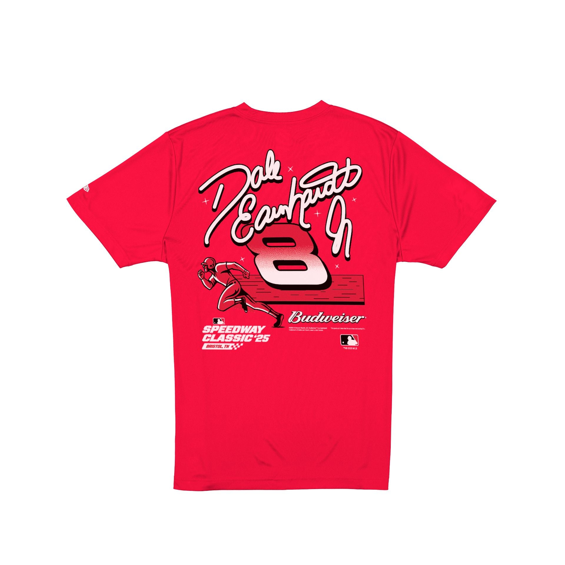 Dale Earnhardt Jr. x Budweiser Red T-Shirt - Image 2