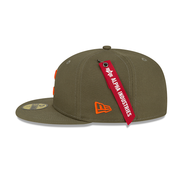 Alpha Industries X Cleveland Guardians Green 59FIFTY Fitted Hat - Image 4