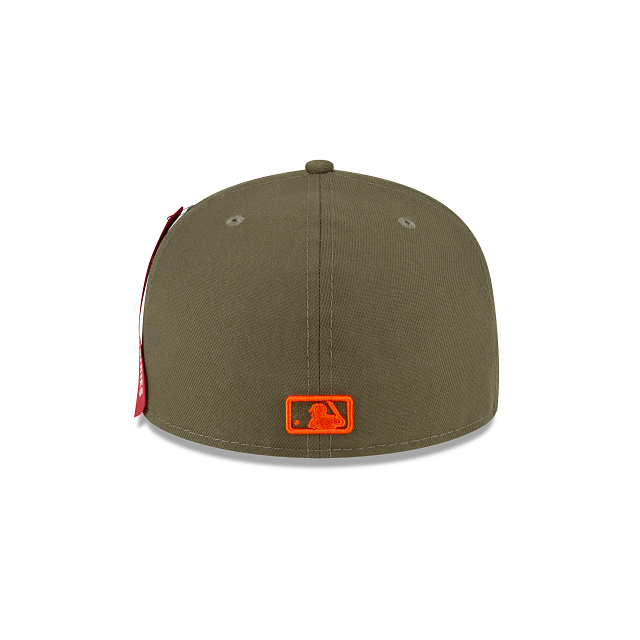 Alpha Industries X Cleveland Guardians Green 59FIFTY Fitted Hat - Image 6