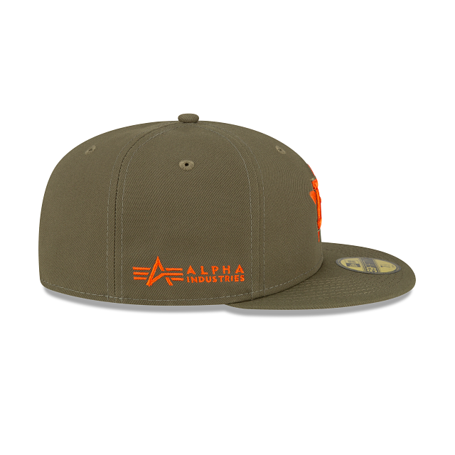 Alpha Industries X Houston Astros Green 59FIFTY Fitted Hat - Image 5