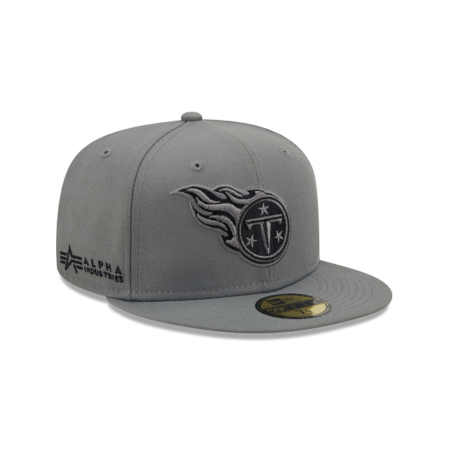 Alpha Industries X Tennessee Titans Gray 59FIFTY Fitted Hat - Image 3