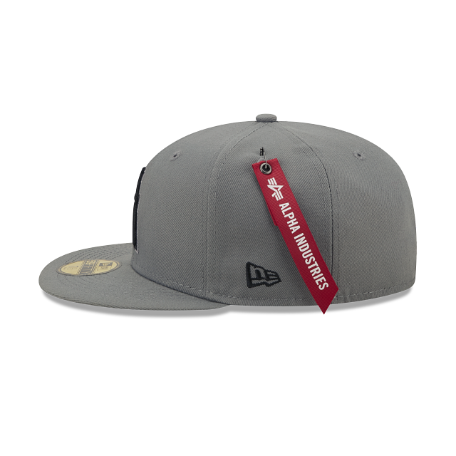 Alpha Industries X Oilers Gray 59FIFTY Fitted Hat - Image 4