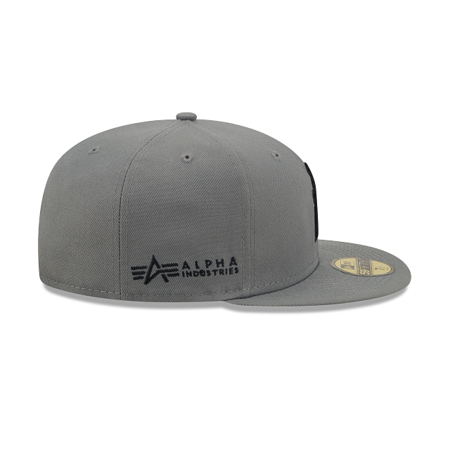 Alpha Industries X Oilers Gray 59FIFTY Fitted Hat - Image 5