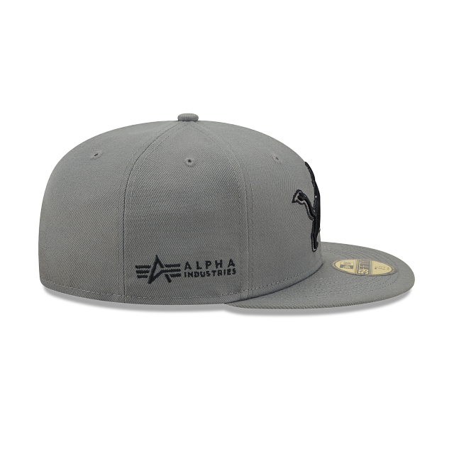 Alpha Industries X Detroit Lions Gray 59FIFTY Fitted Hat - Image 5