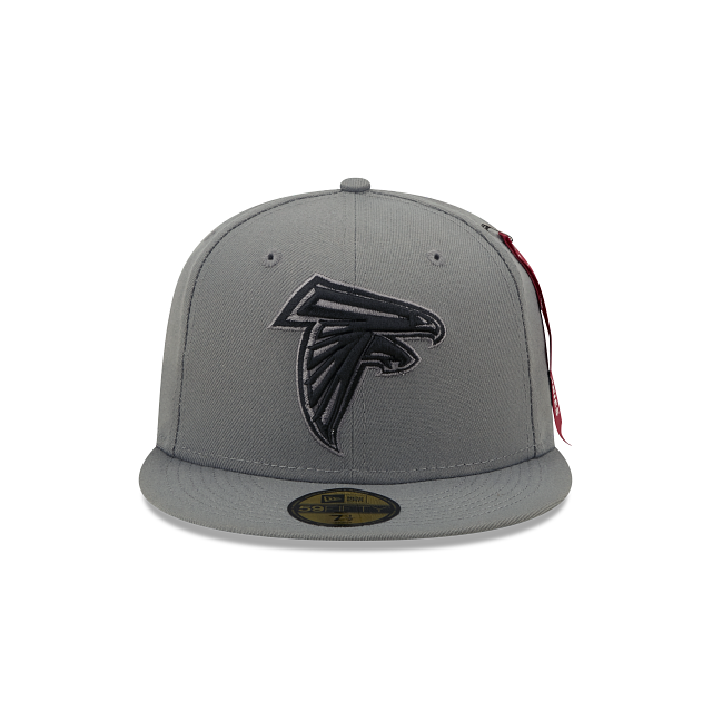Alpha Industries X Atlanta Falcons Gray 59FIFTY Fitted Hat - Image 2