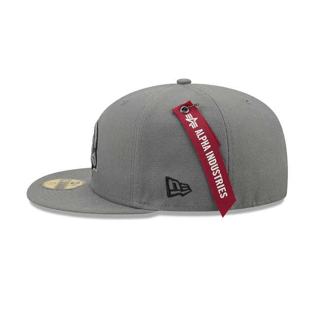Alpha Industries X Arizona Cardinals Gray 59FIFTY Fitted Hat - Image 4
