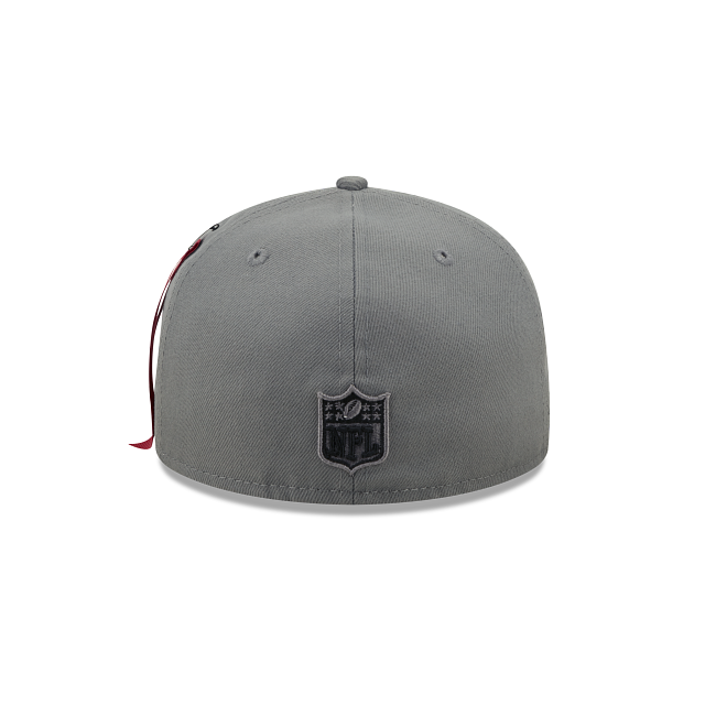 Alpha Industries X Baltimore Ravens Gray 59FIFTY Fitted Hat - Image 6