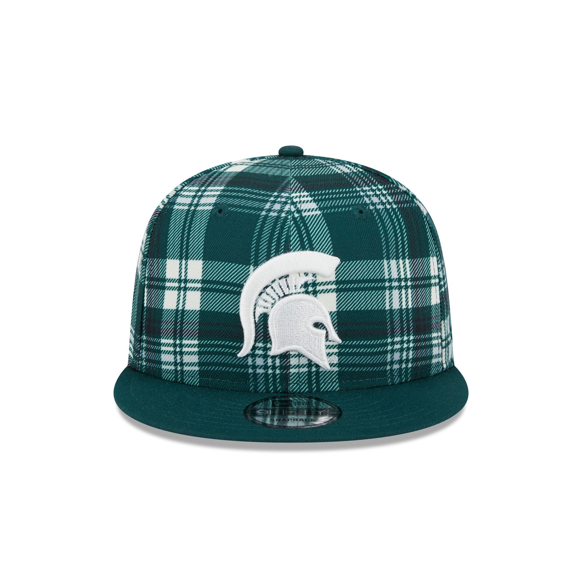 Michigan State Spartans Plaid 9FIFTY Snapback Hat - Image 2