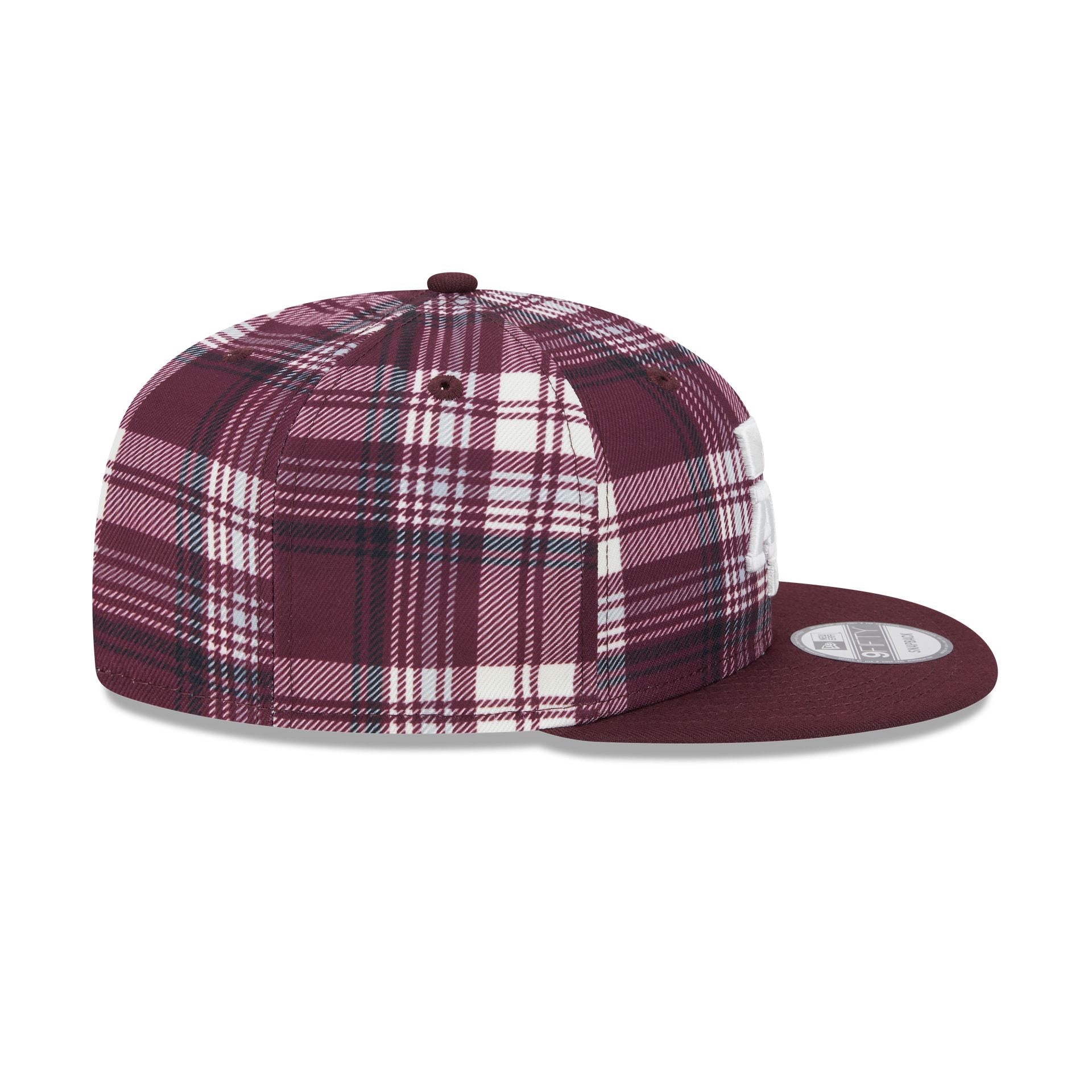 Texas A&M Aggies Plaid 9FIFTY Snapback Hat - Image 5