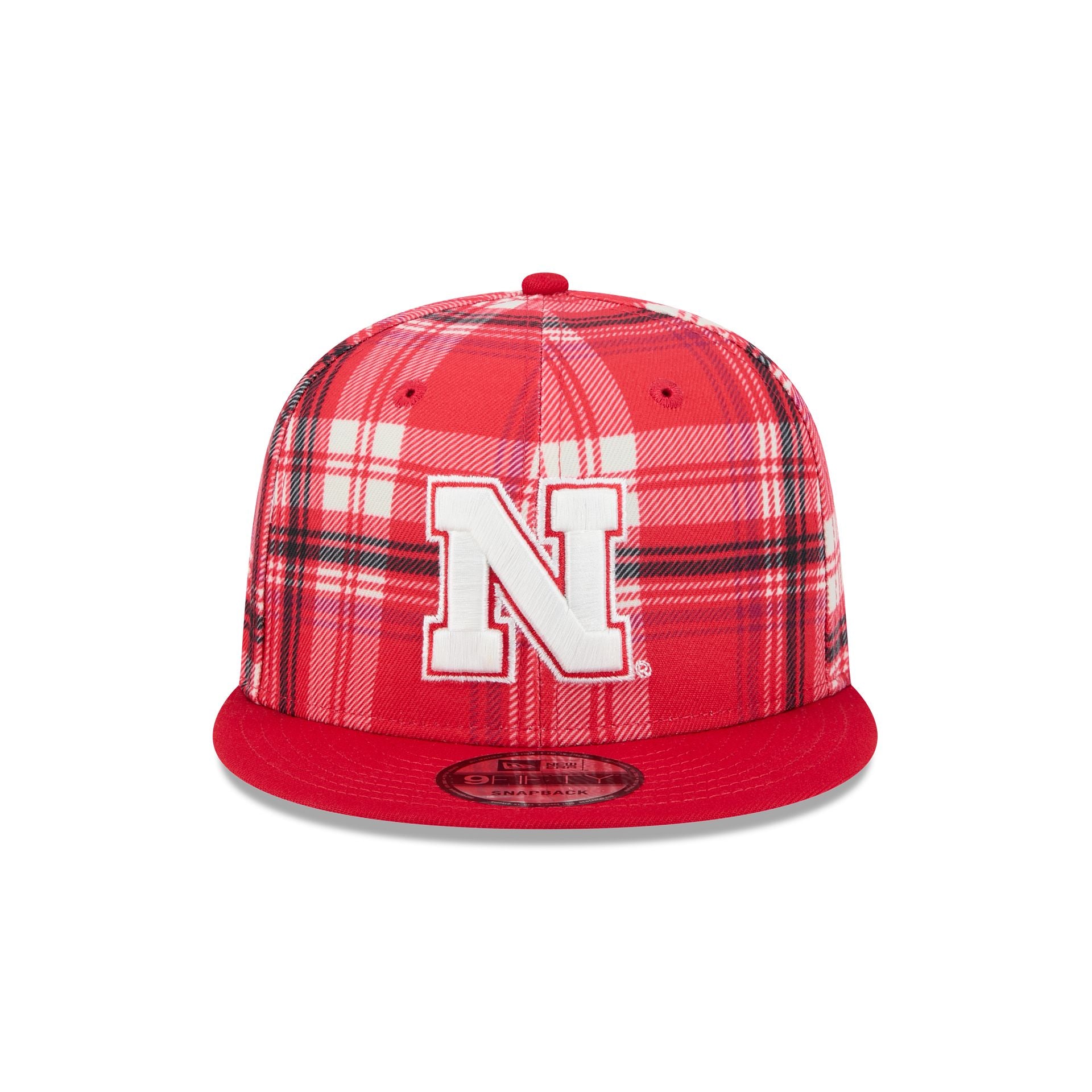 Nebraska Cornhuskers Plaid 9FIFTY Snapback Hat - Image 2