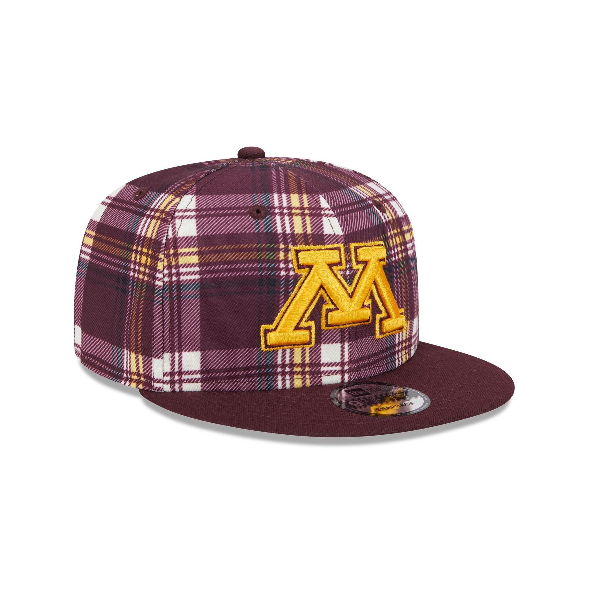 Minnesota Gophers Plaid 9FIFTY Snapback Hat - Image 3