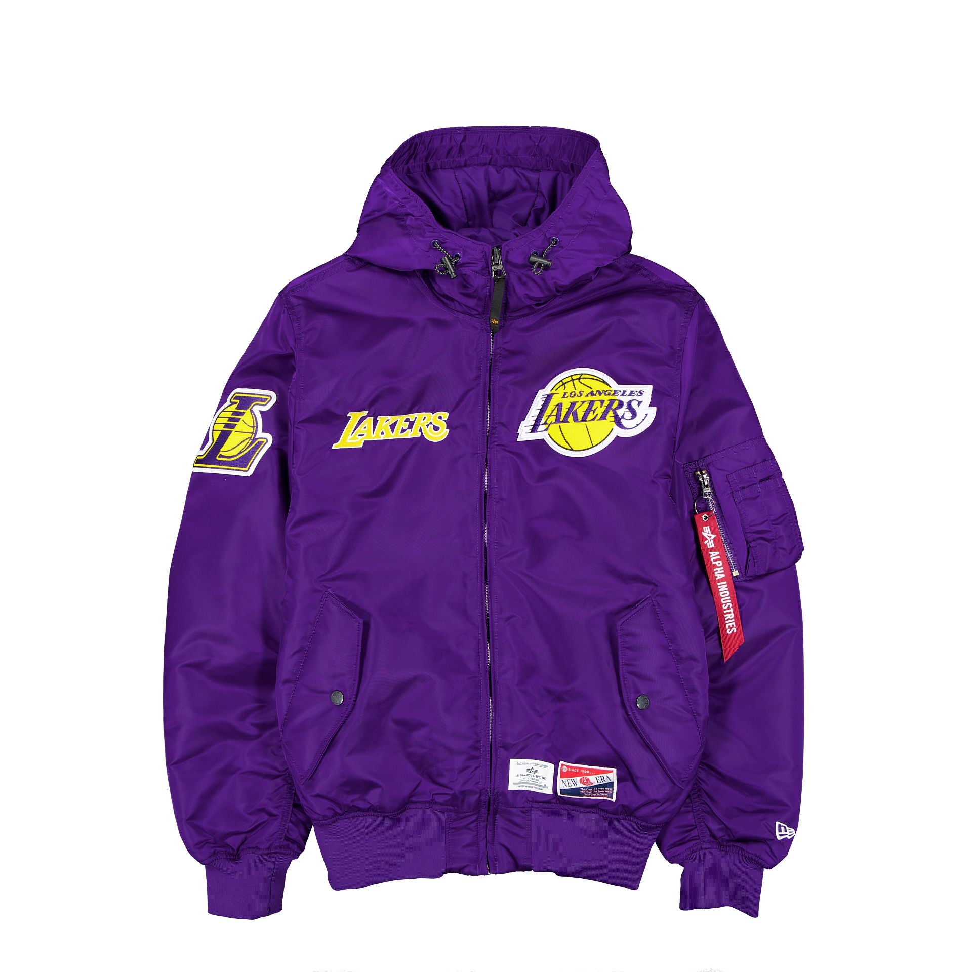 Alpha Industries x Los Angeles Lakers L-2B Hooded Bomber Jacket - Image 2