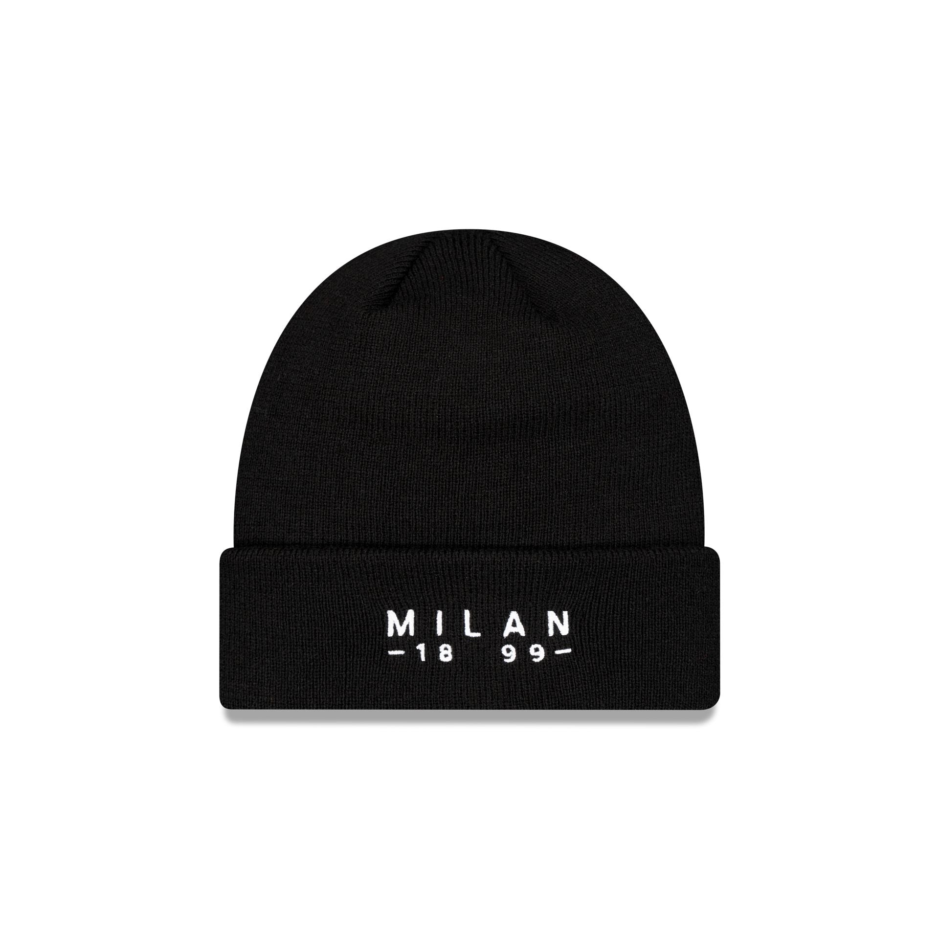 AC Milan Established Wordmark Black Cuff Knit Hat