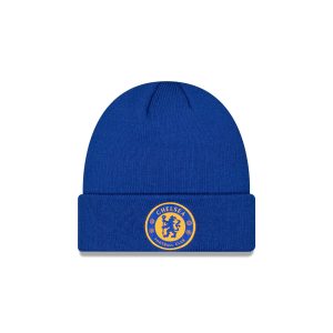 Chelsea FC Lion Crest Seasonal Blue Cuff Knit Hat