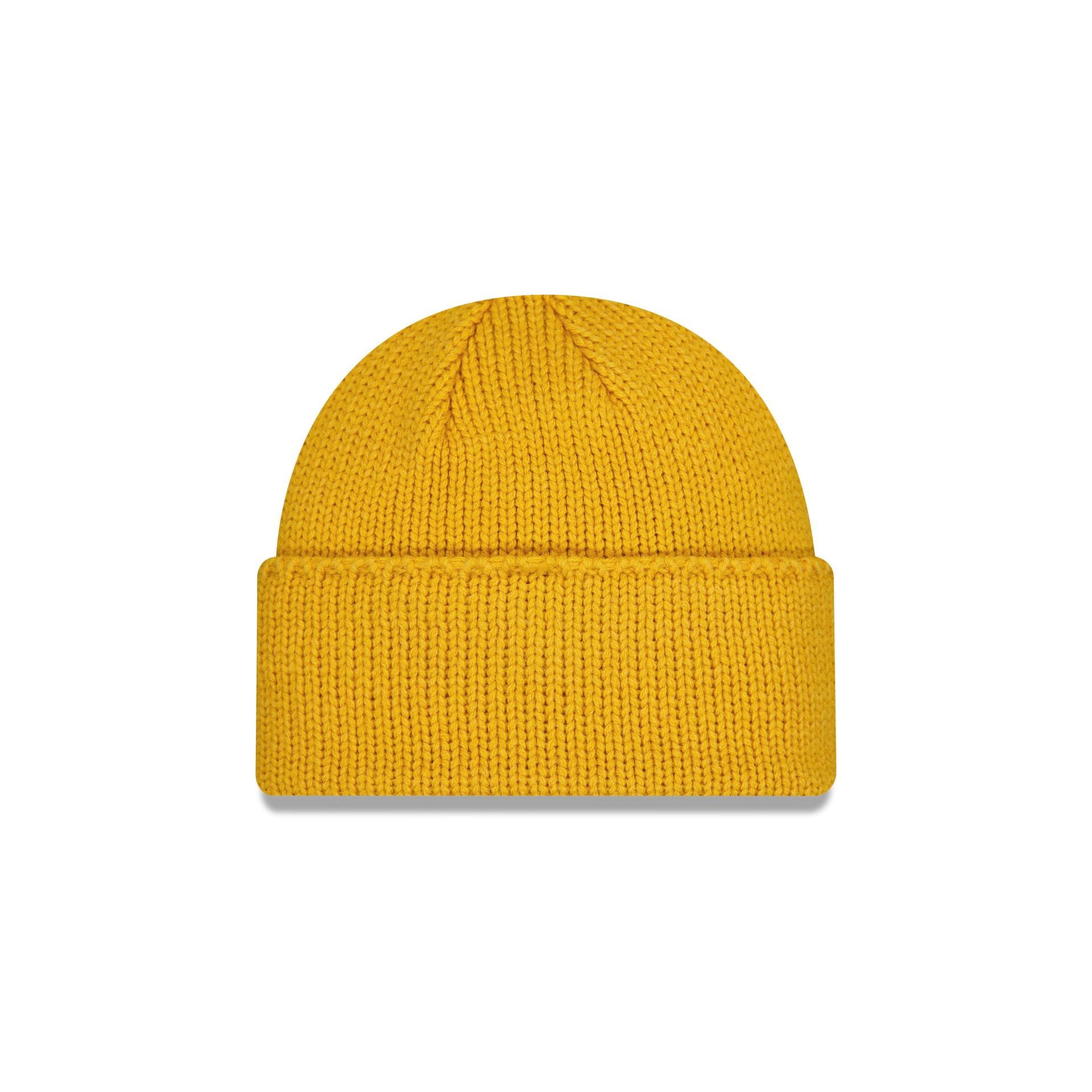 New Era Yellow Wide Cuff Knit Beanie - Image 2