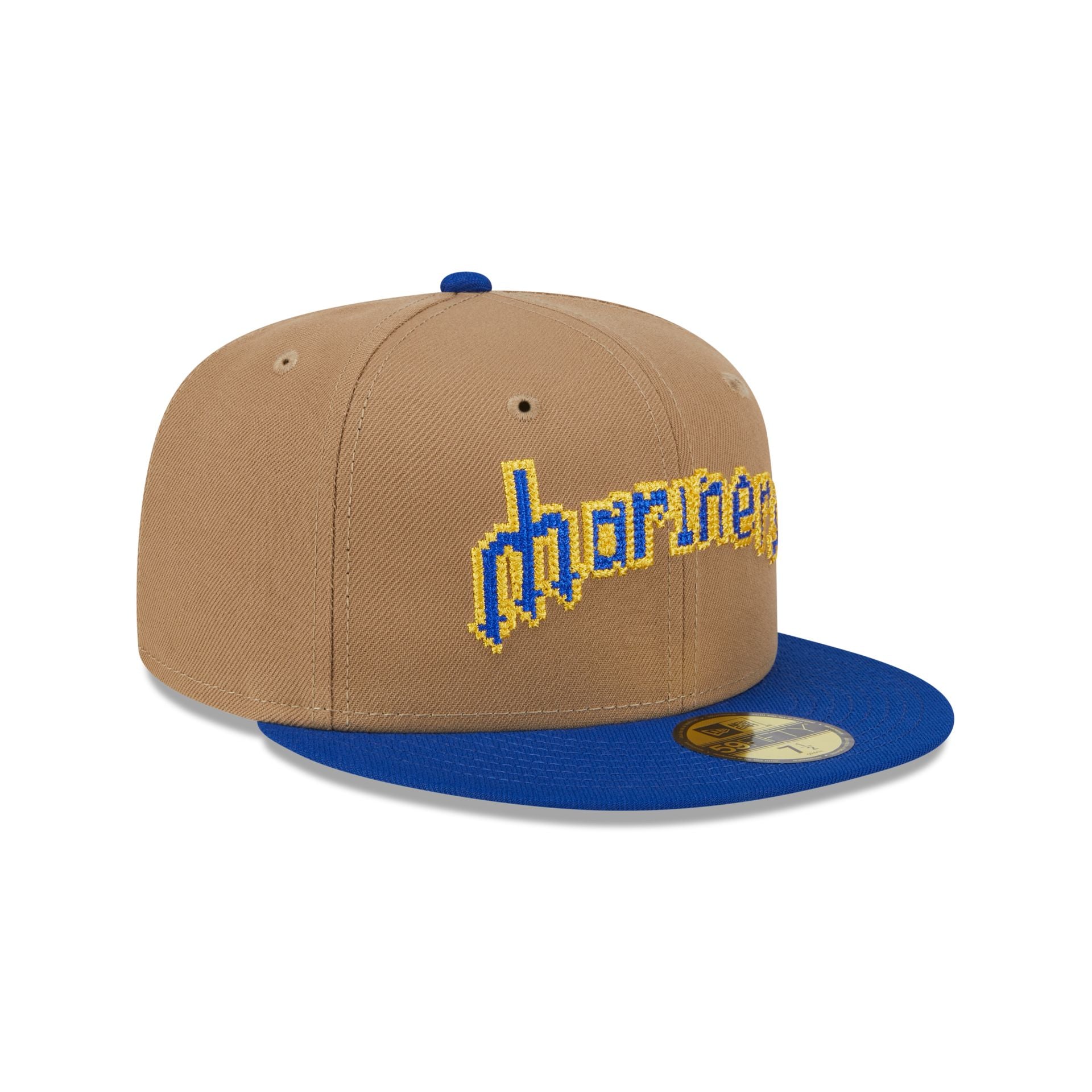 Seattle Mariners Classic 8-Bit Wordmark 59FIFTY Fitted Hat - Image 3