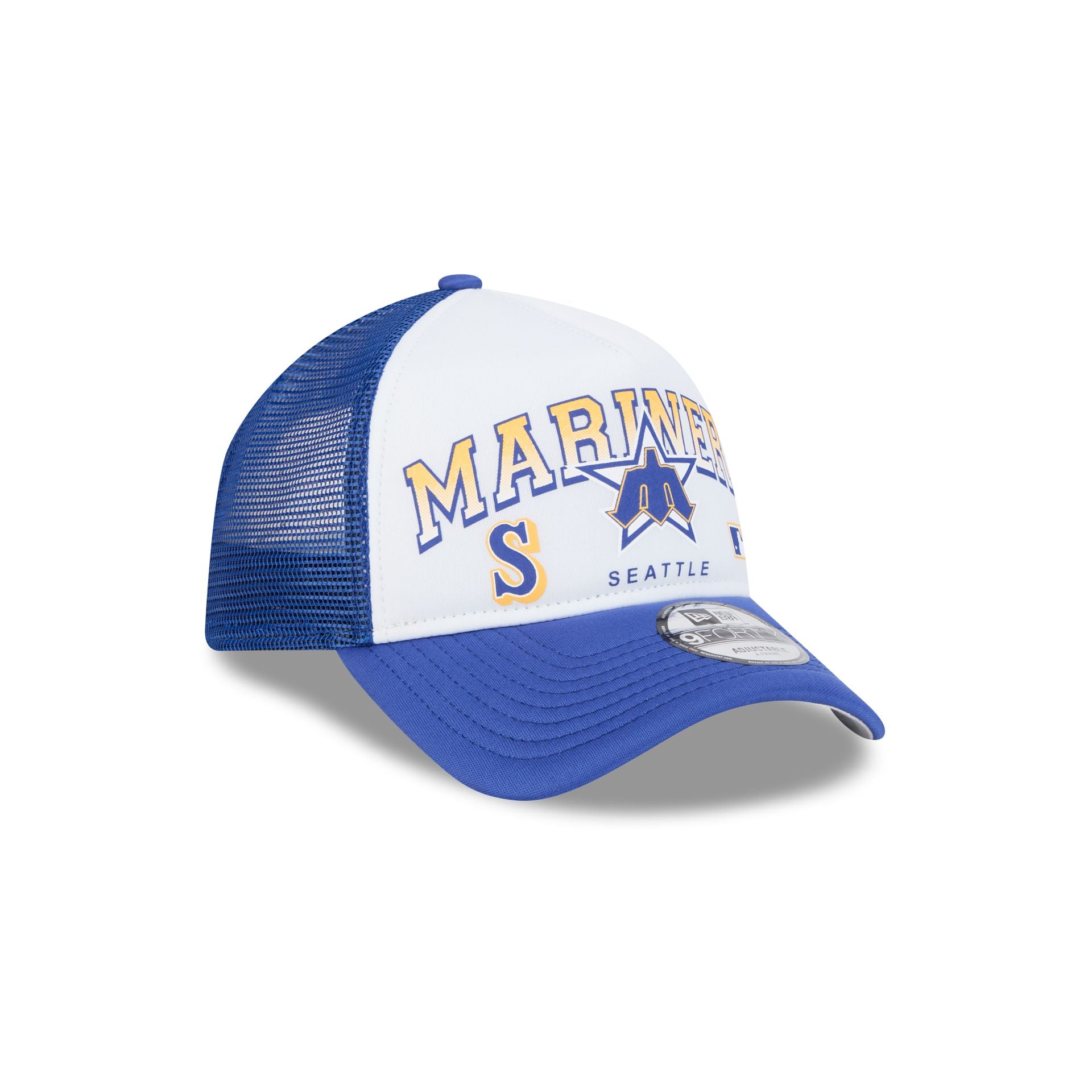 Seattle Mariners Sport Classics 9FORTY A-Frame Trucker Hat - Image 3