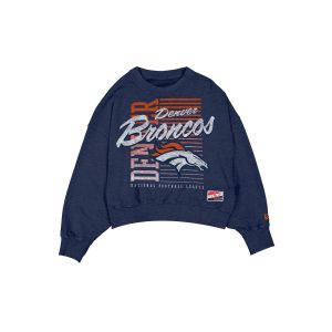 Denver Broncos Throwback Women's Washed Crewneck