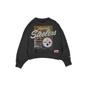 Pittsburgh Steelers Throwback Women's Washed Crewneck