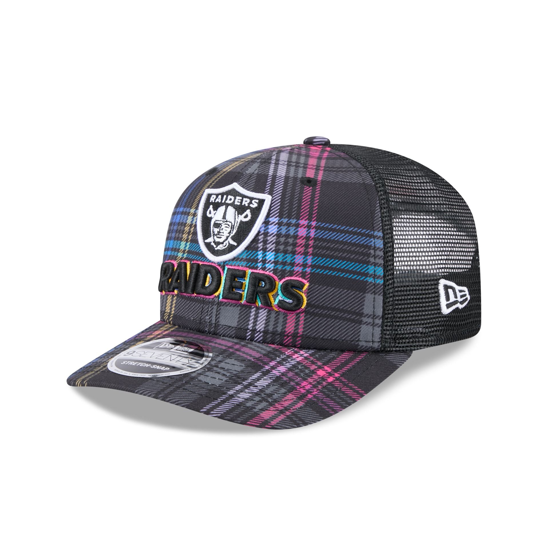 Las Vegas Raiders 2024 Crucial Catch 9SEVENTY Trucker Hat - Image 3