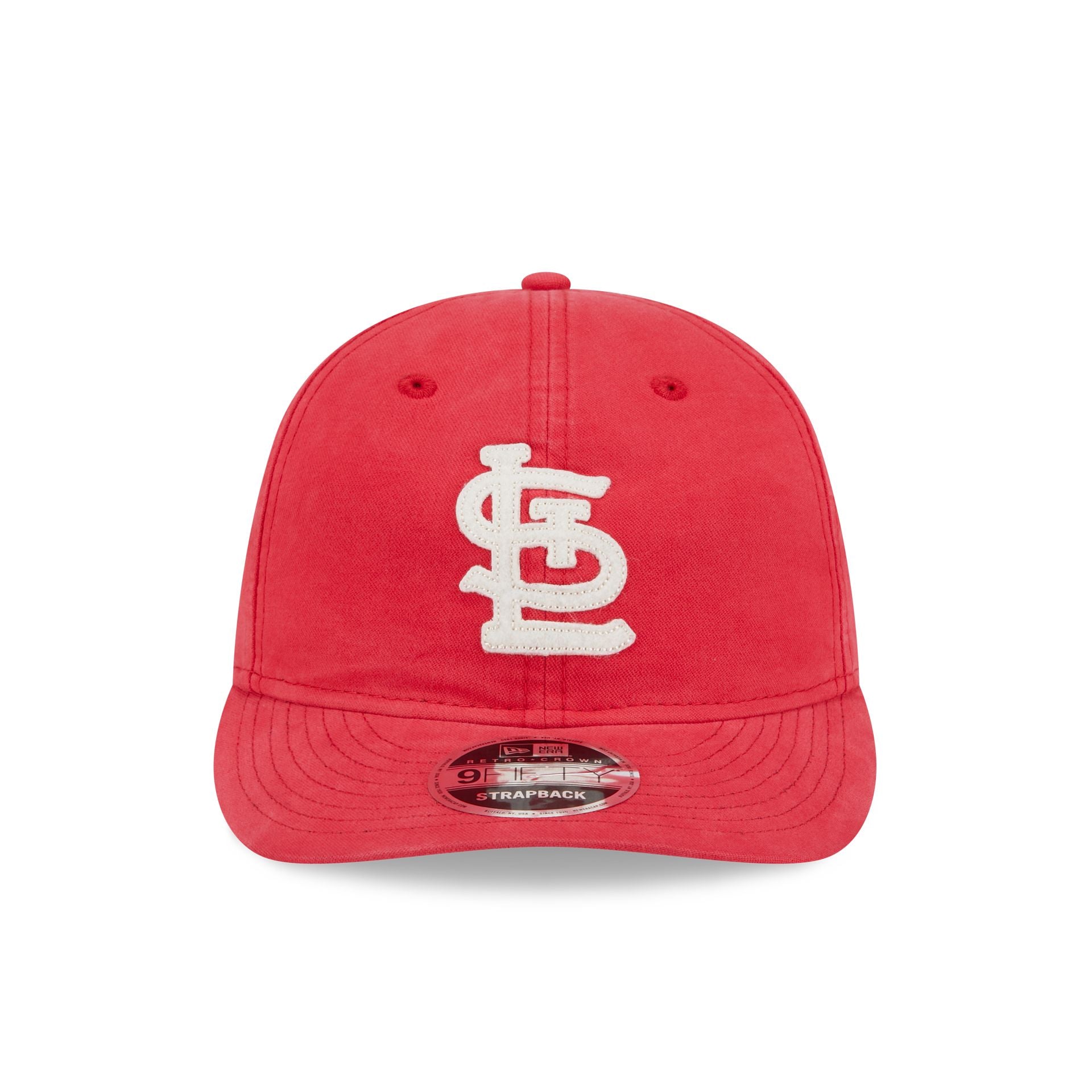 St. Louis Cardinals Canvas Felt Retro Crown 9FIFTY Strapback Hat - Image 2