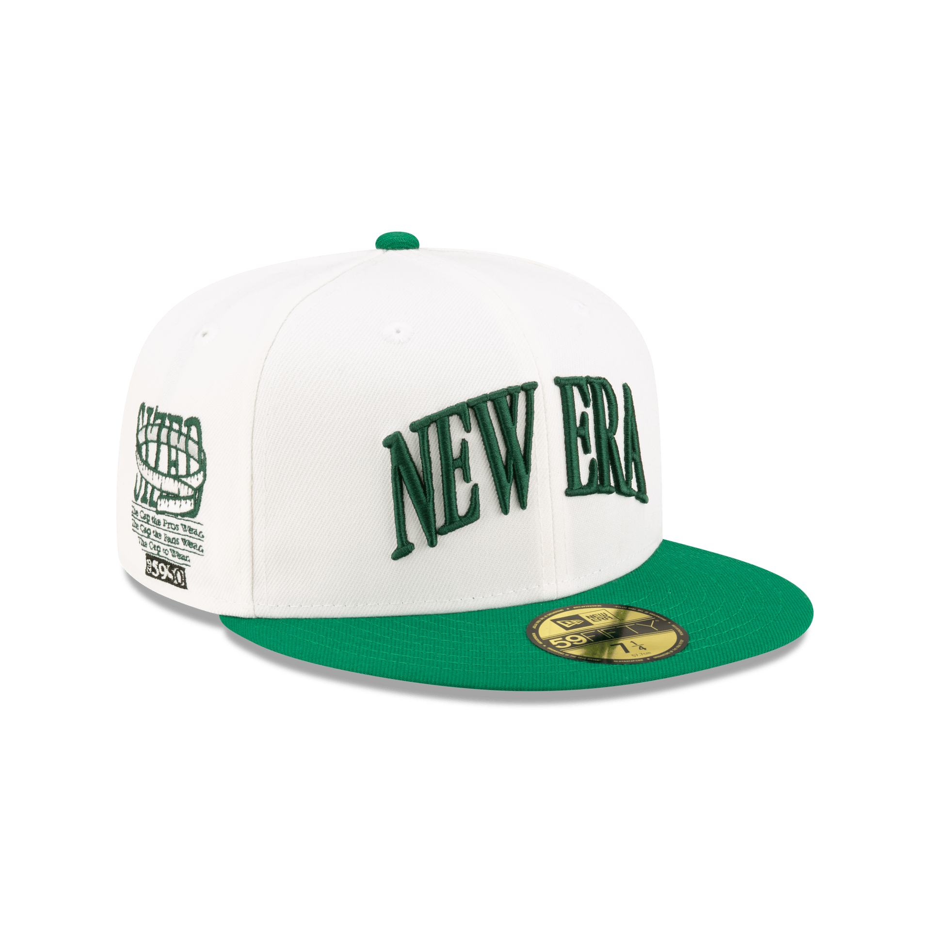 Sized College White 59FIFTY Fitted Hat