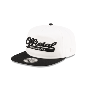 Official College White Golfer Snapback Hat