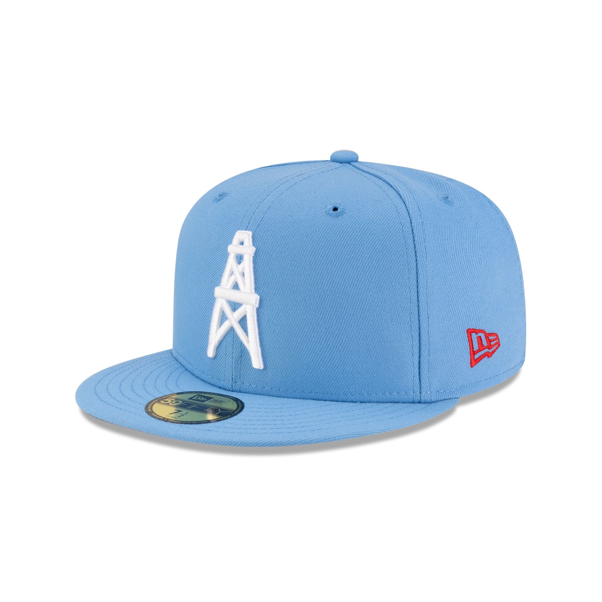 Oilers Basic Sky Blue 59FIFTY Fitted Hat