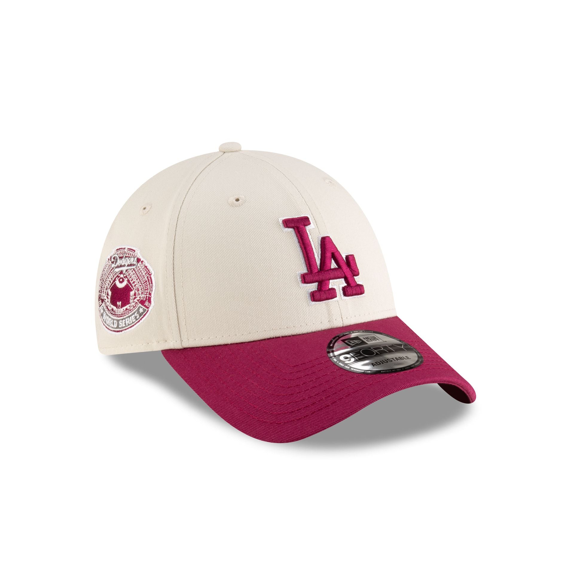 Los Angeles Dodgers Beet 9FORTY Snapback Hat - Image 3