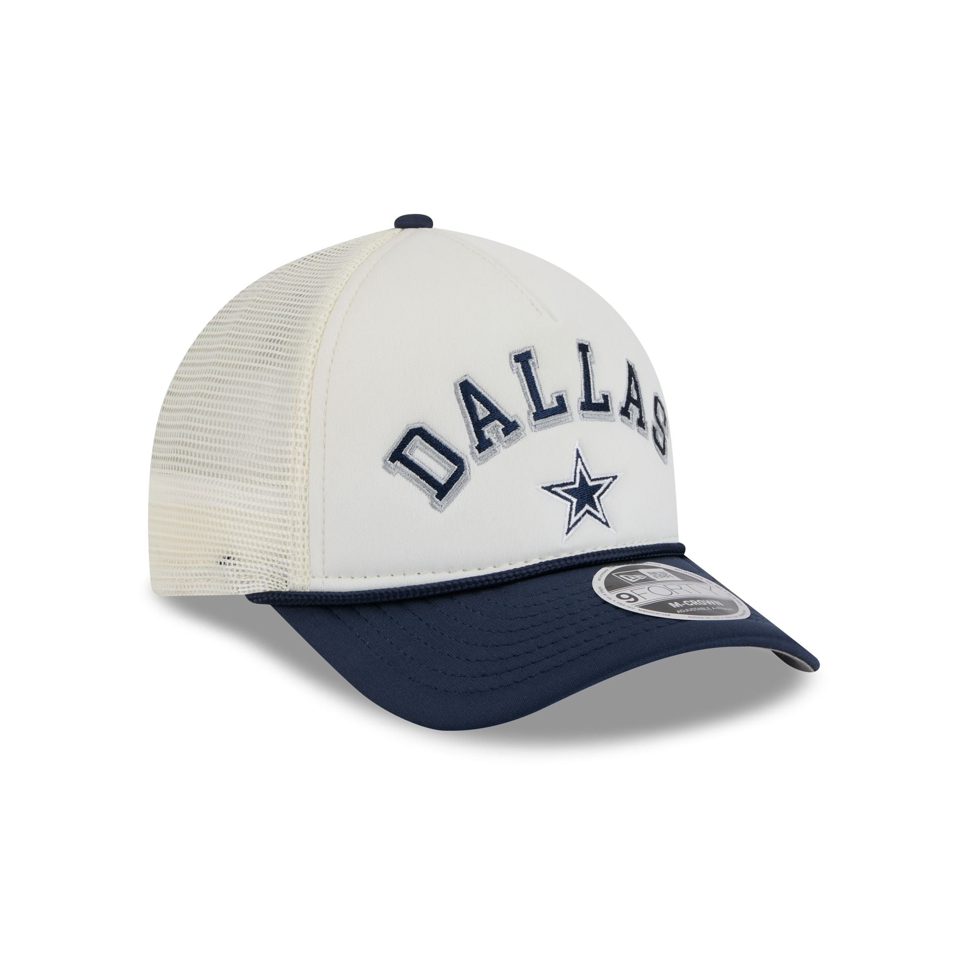 Dallas Cowboys Chrome Arch 9FORTY M-Crown A-Frame Trucker Hat - Image 3