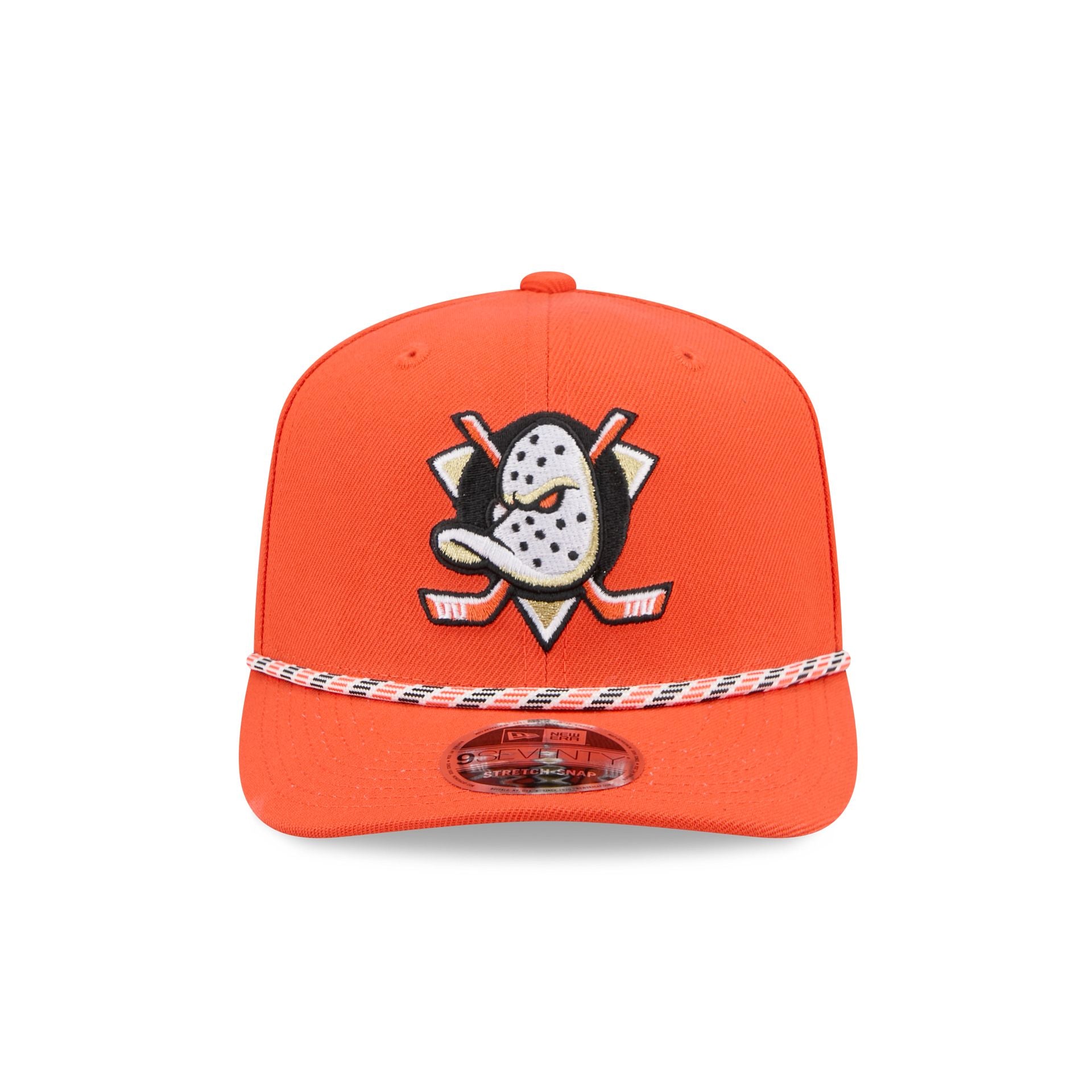 Anaheim Ducks Multicolor Rope 9SEVENTY Stretch-Snap Hat - Image 2