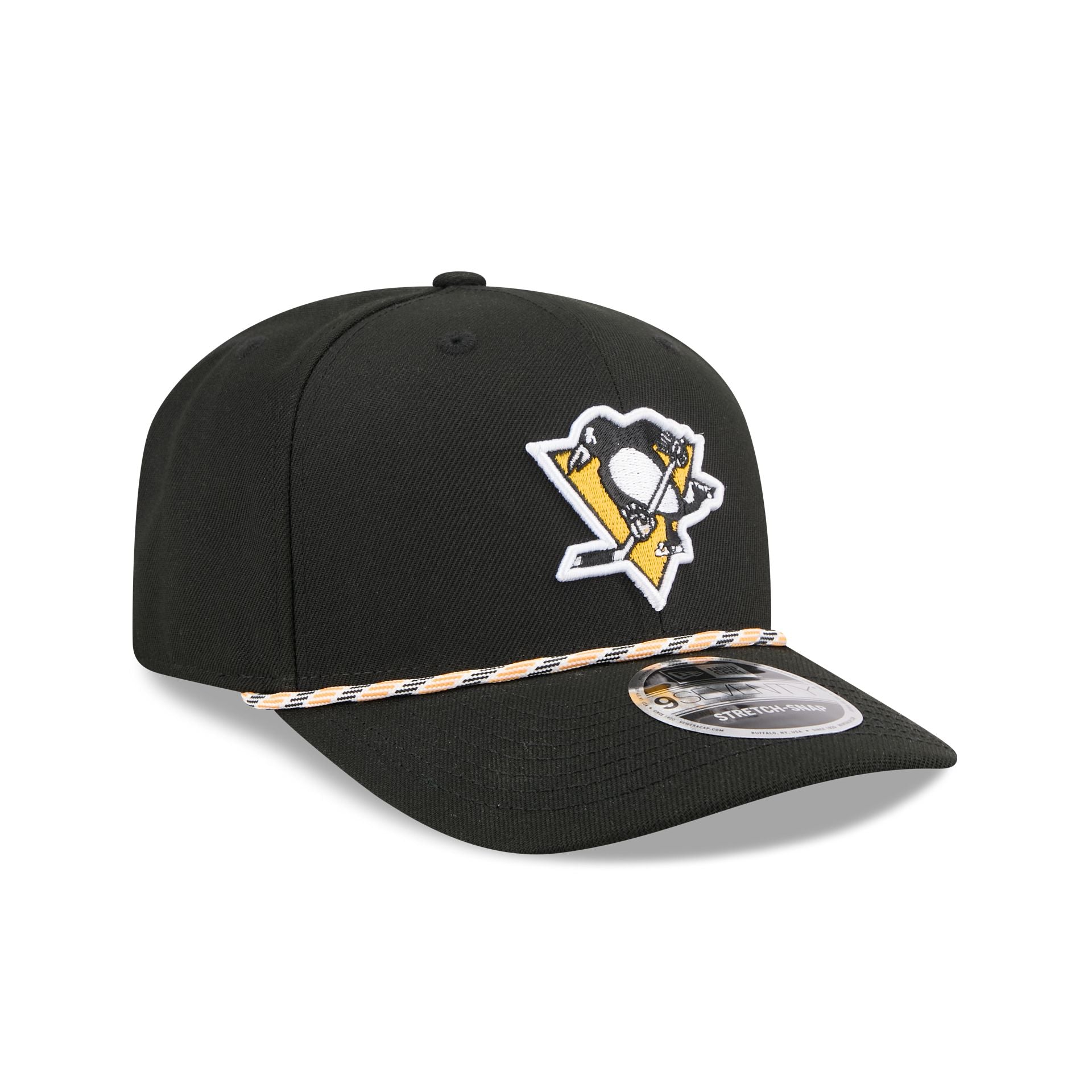 Pittsburgh Penguins Multicolor Rope 9SEVENTY Stretch-Snap Hat - Image 3