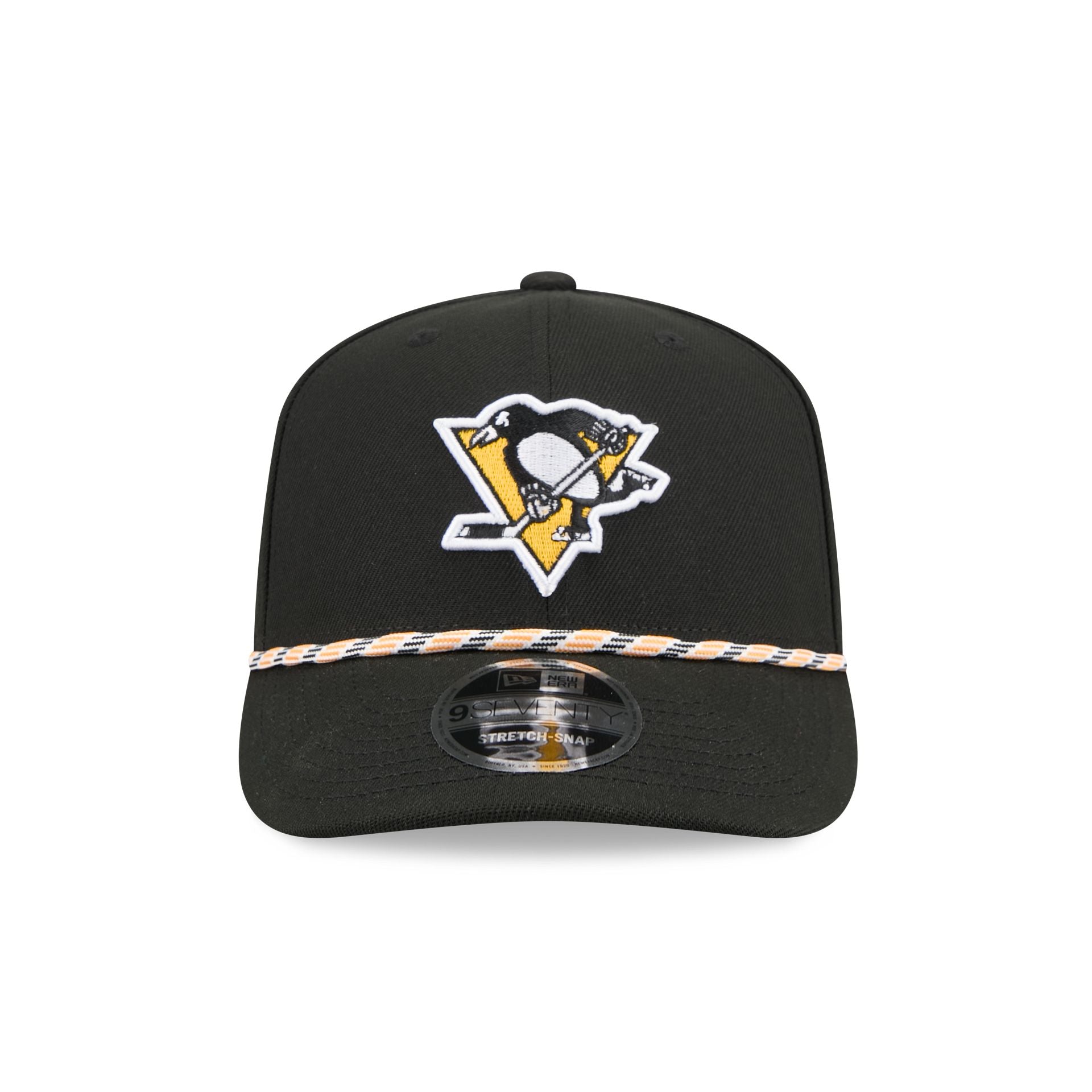 Pittsburgh Penguins Multicolor Rope 9SEVENTY Stretch-Snap Hat - Image 2