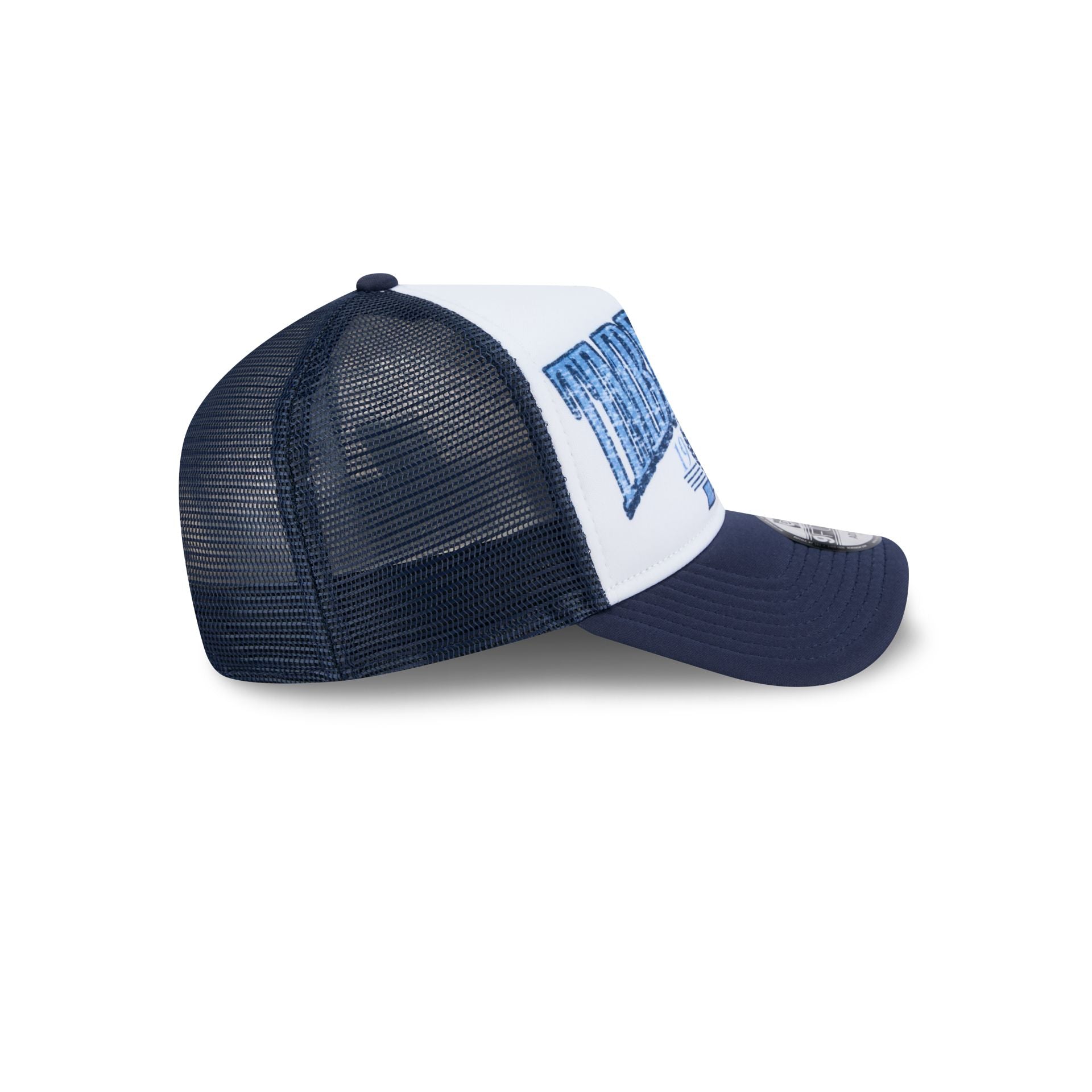 Minnesota Timberwolves Distressed 9FORTY A-Frame Trucker Hat - Image 5