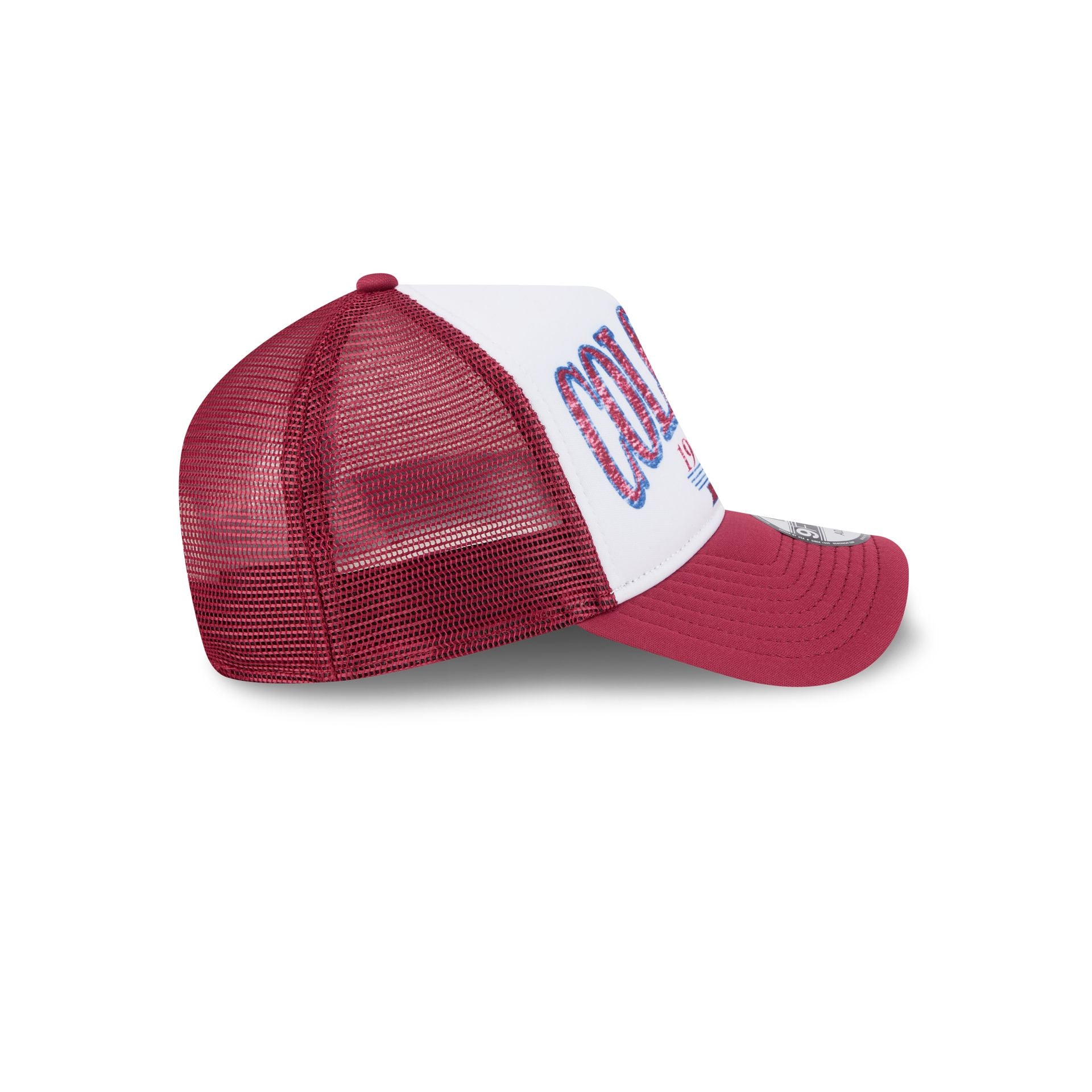 Colorado Avalanche Distressed 9FORTY A-Frame Trucker Hat - Image 5