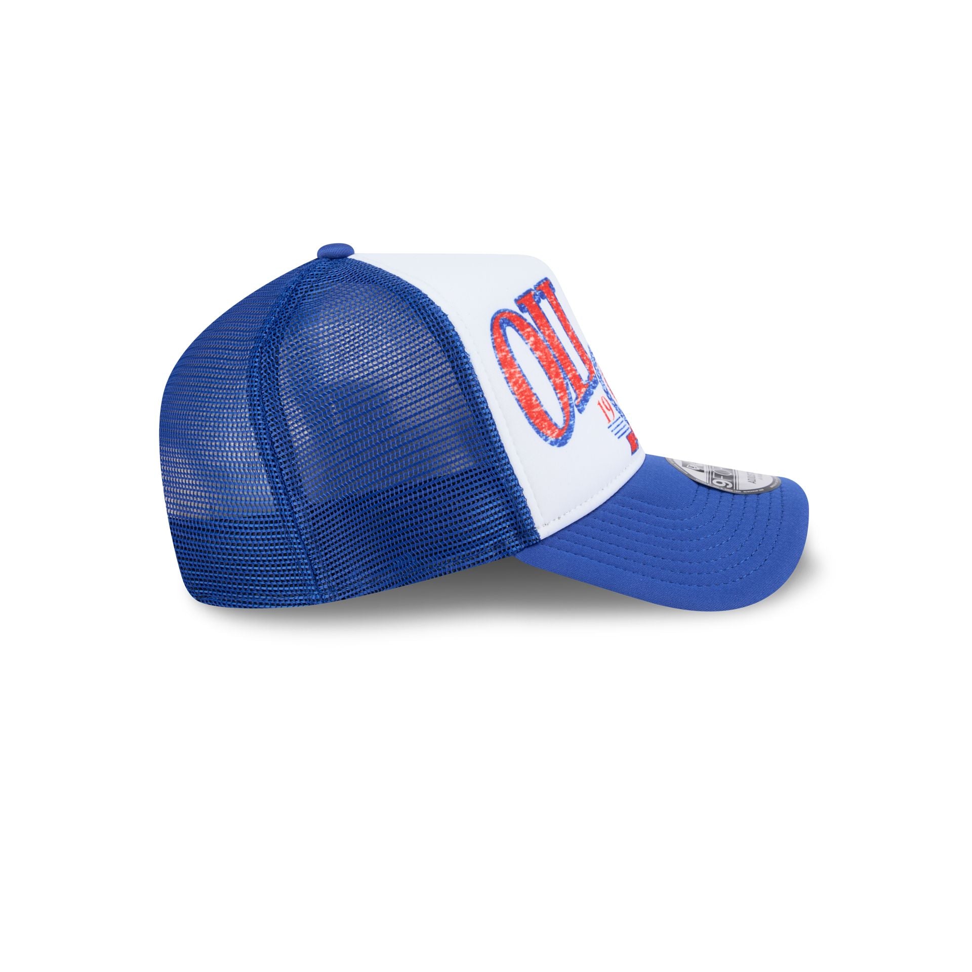 Edmonton Oilers Distressed 9FORTY A-Frame Trucker Hat - Image 5