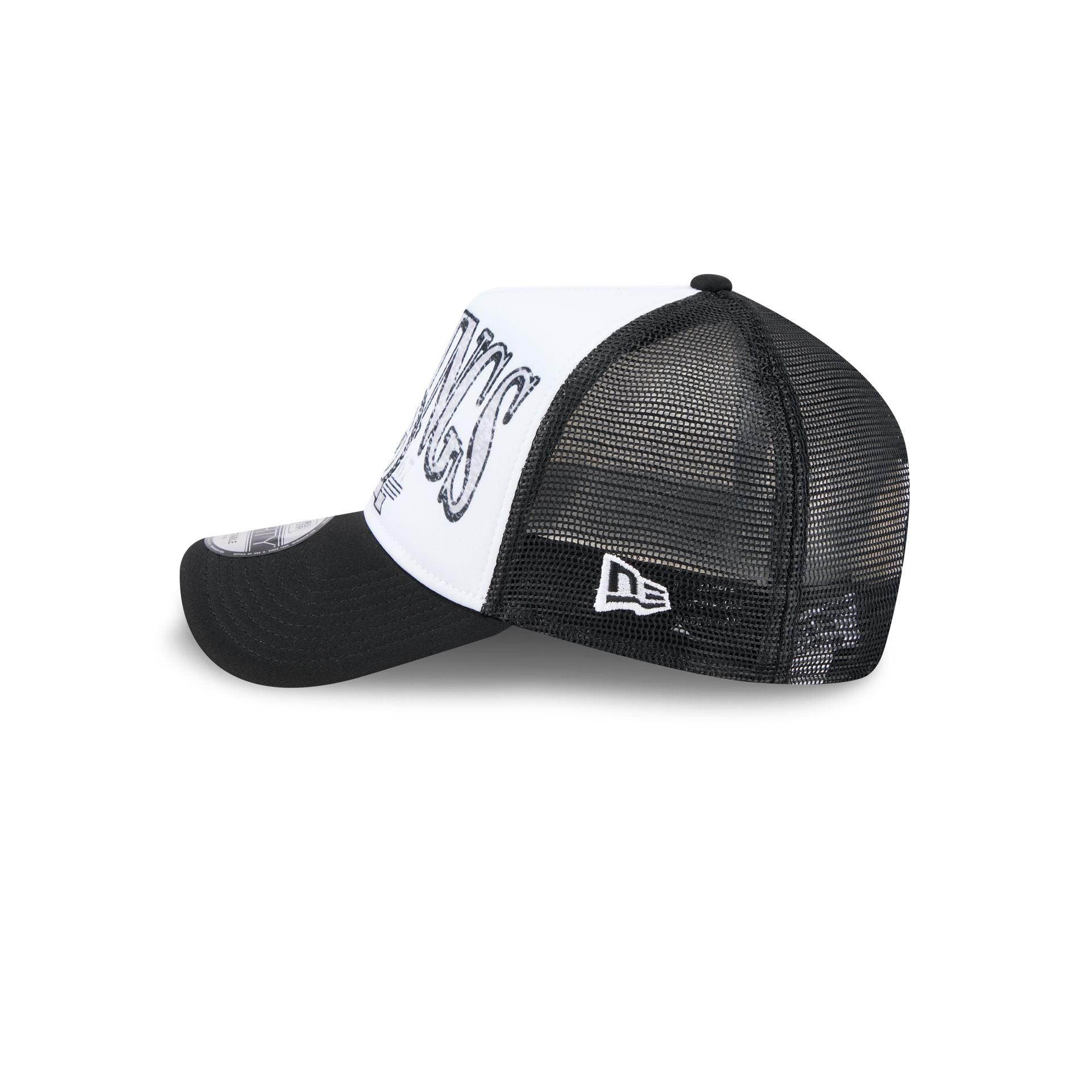 Los Angeles Kings Distressed 9FORTY A-Frame Trucker Hat - Image 4