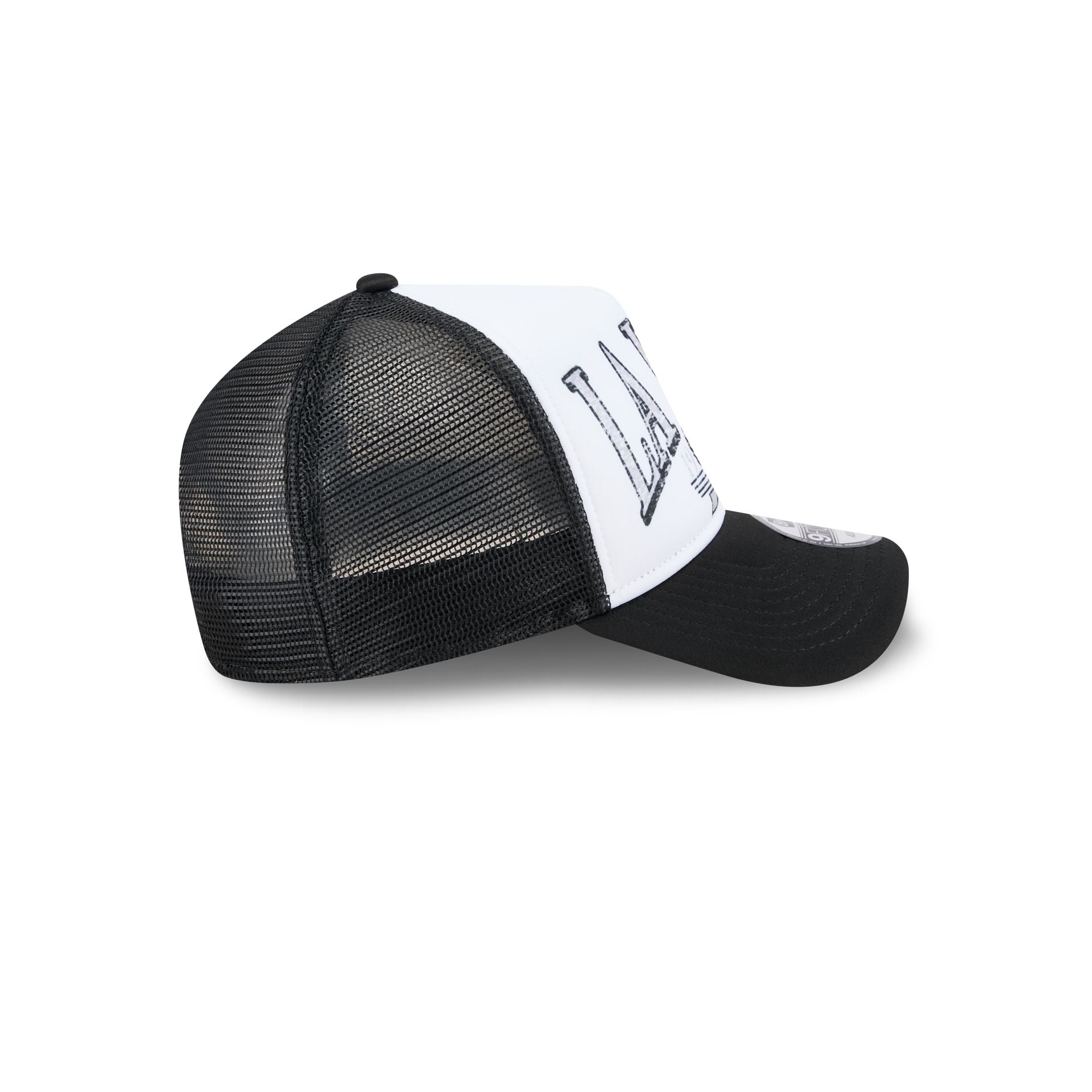 Los Angeles Kings Distressed 9FORTY A-Frame Trucker Hat - Image 5