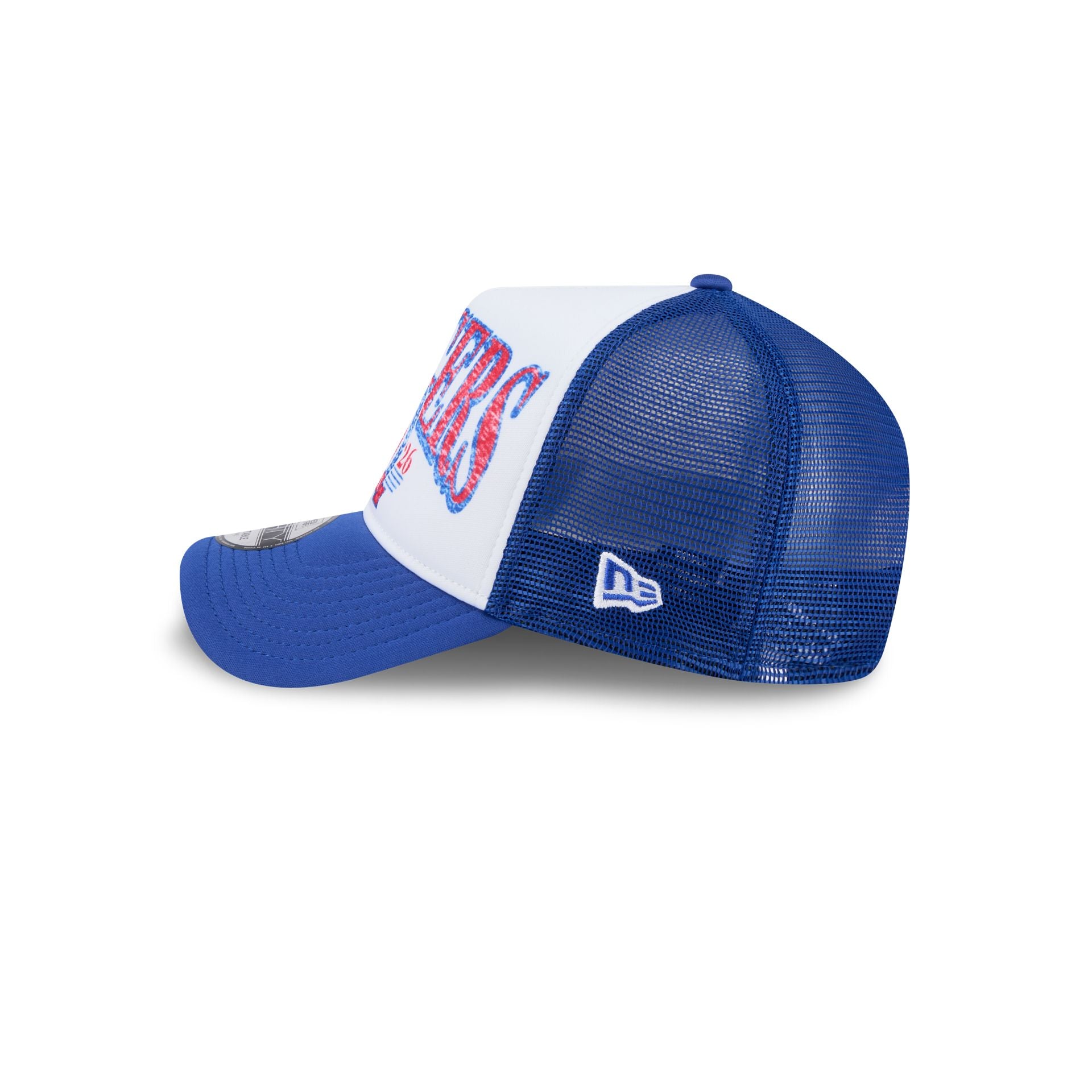 New York Rangers Distressed 9FORTY A-Frame Trucker Hat - Image 4