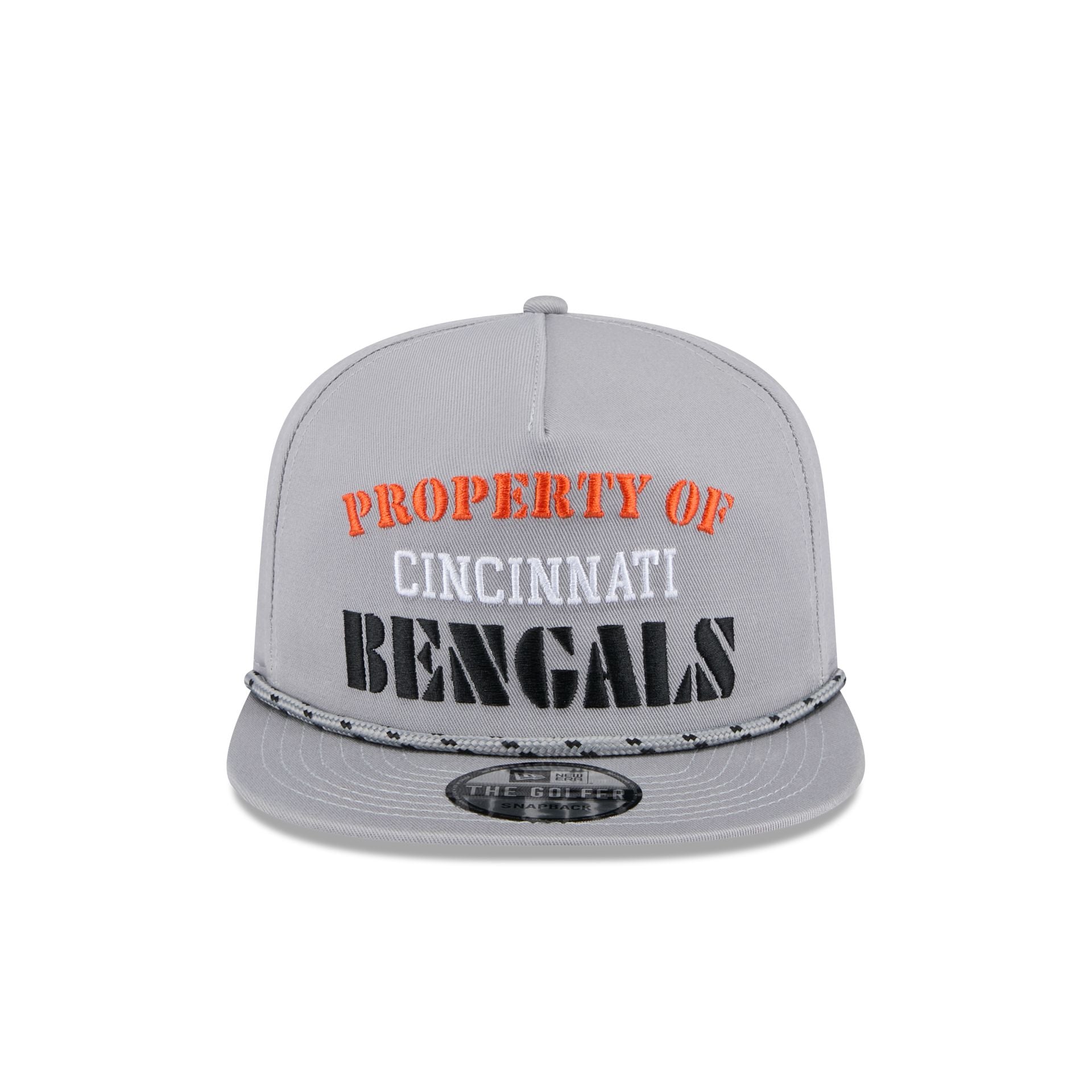 Cincinnati Bengals Vintage Gray Rope Golfer Hat - Image 2