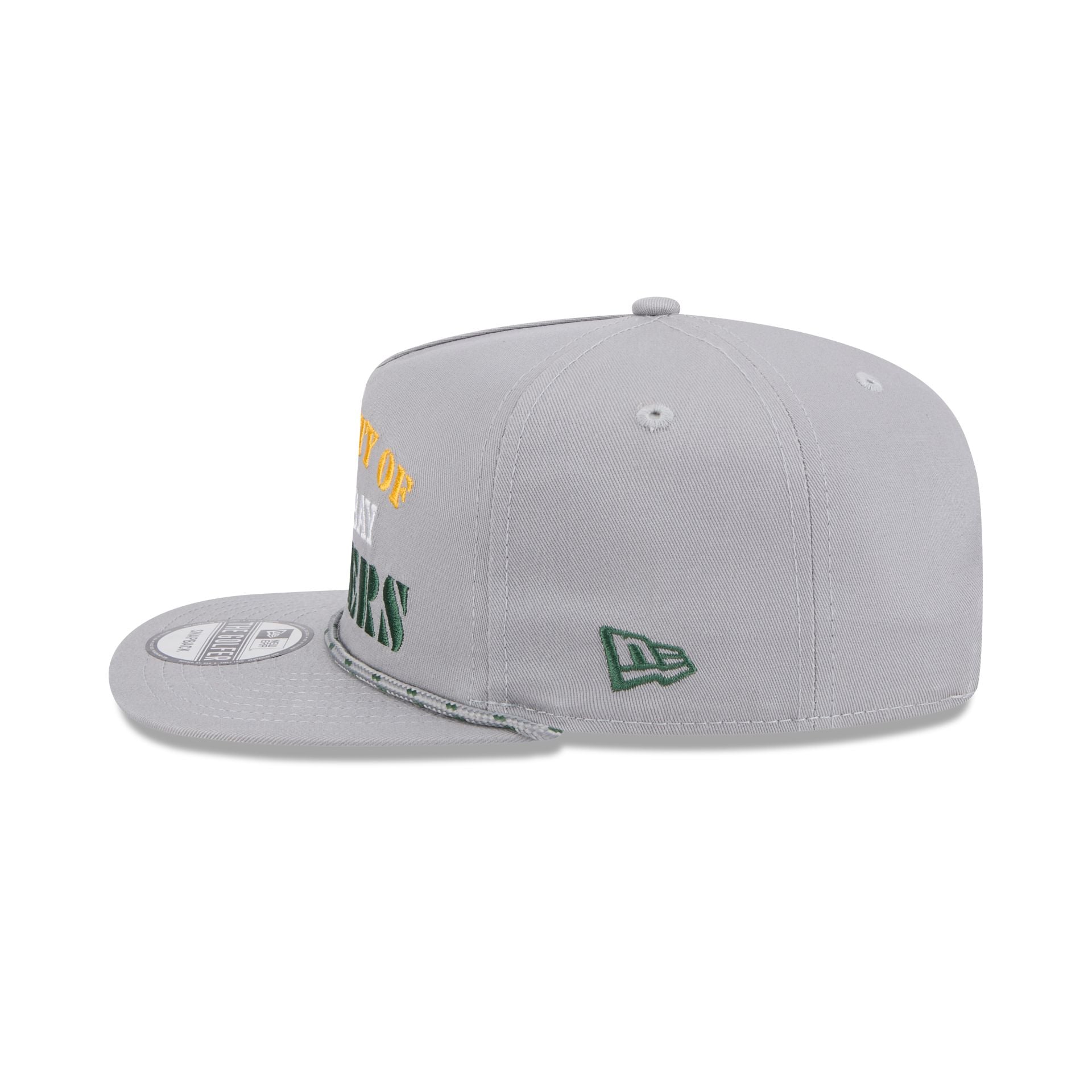 Green Bay Packers Vintage Gray Rope Golfer Hat - Image 5