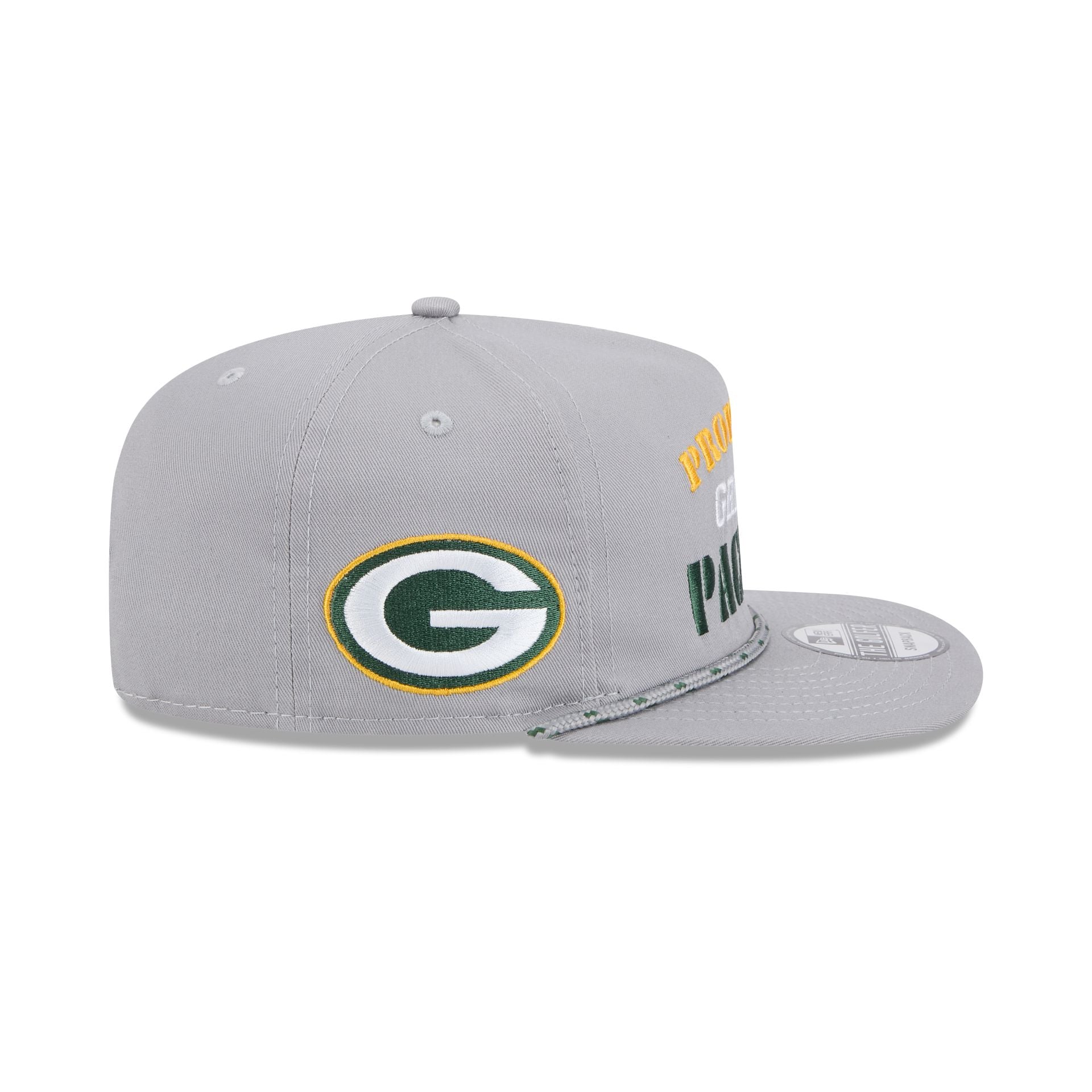 Green Bay Packers Vintage Gray Rope Golfer Hat - Image 4