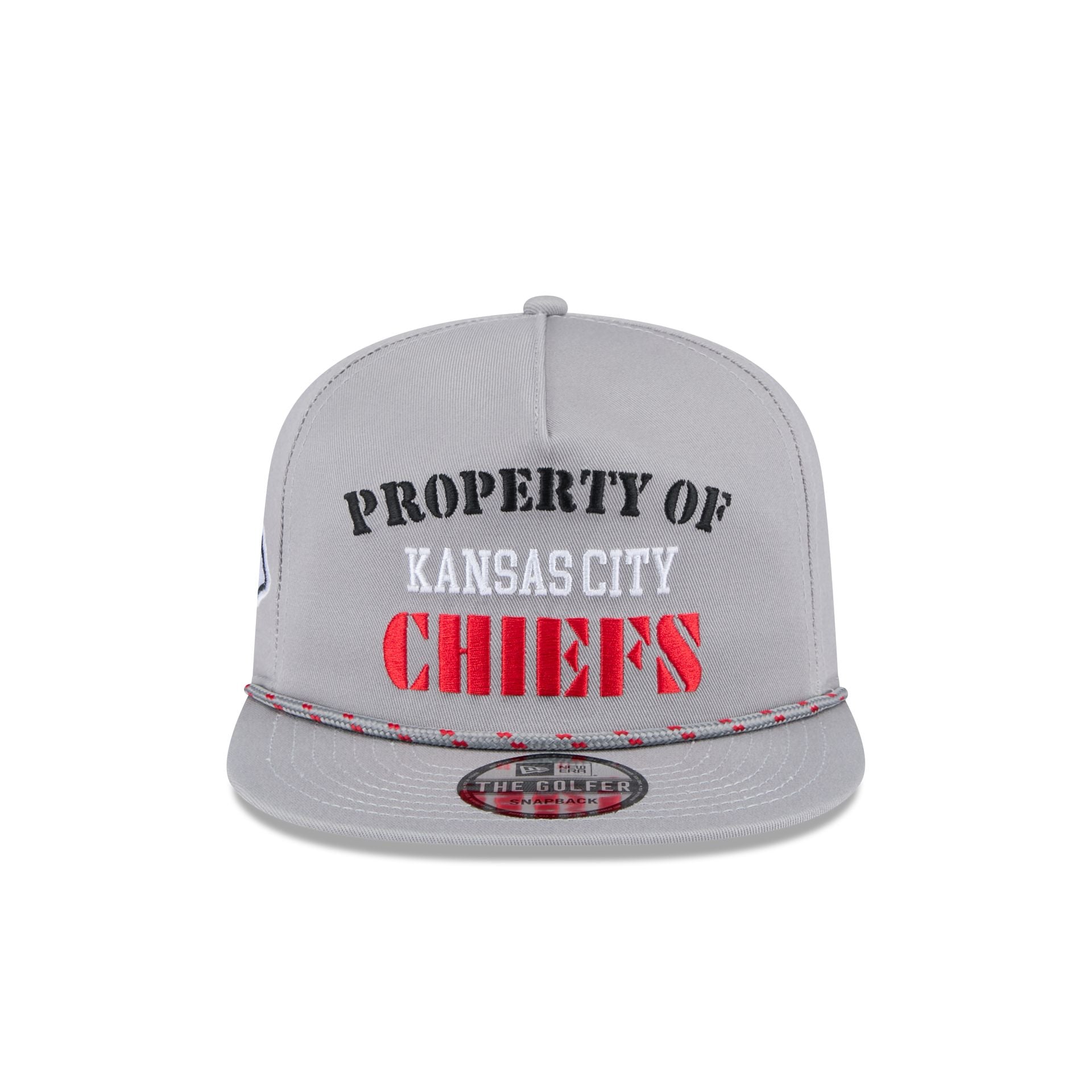 Kansas City Chiefs Vintage Gray Rope Golfer Hat - Image 2