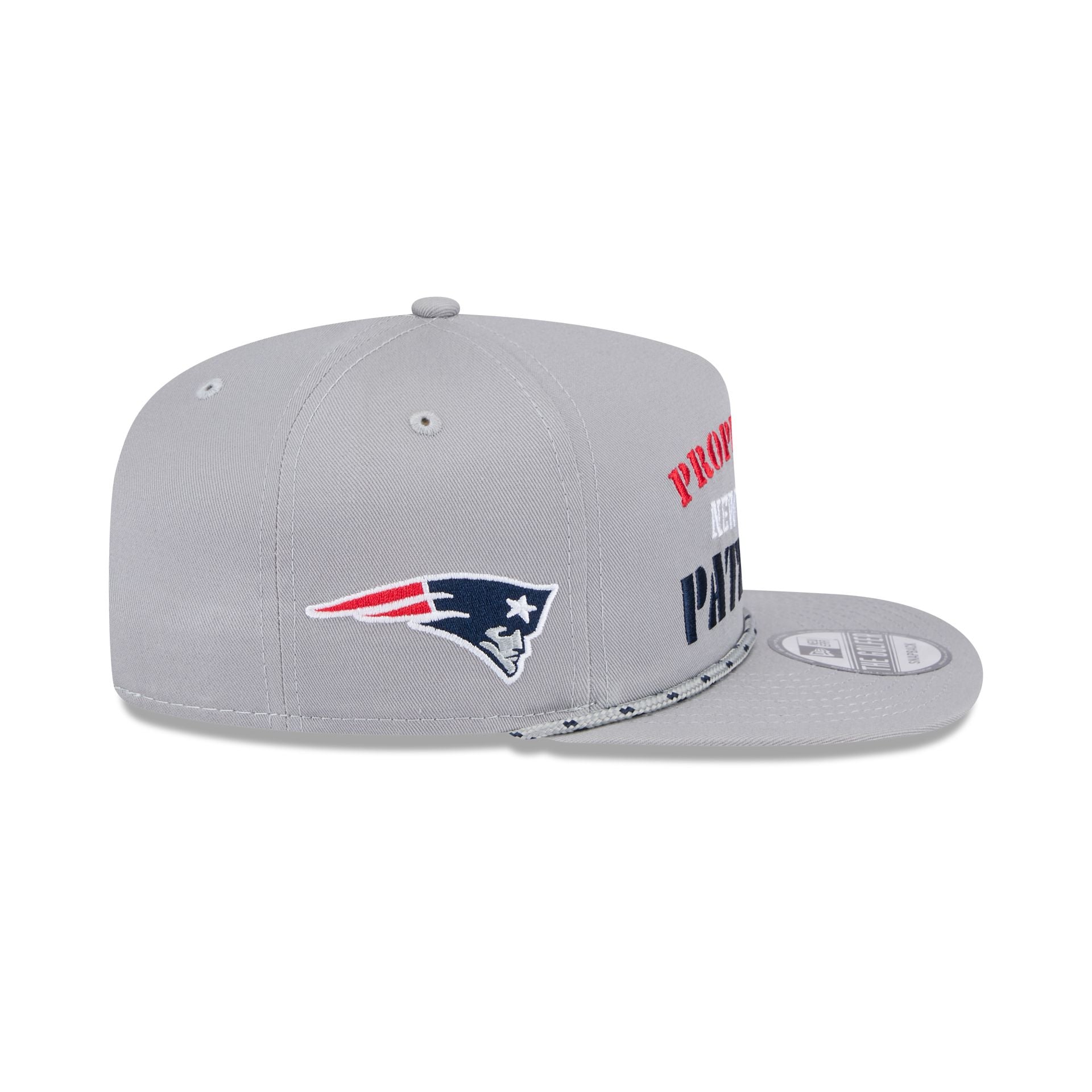 New England Patriots Vintage Gray Rope Golfer Hat - Image 4